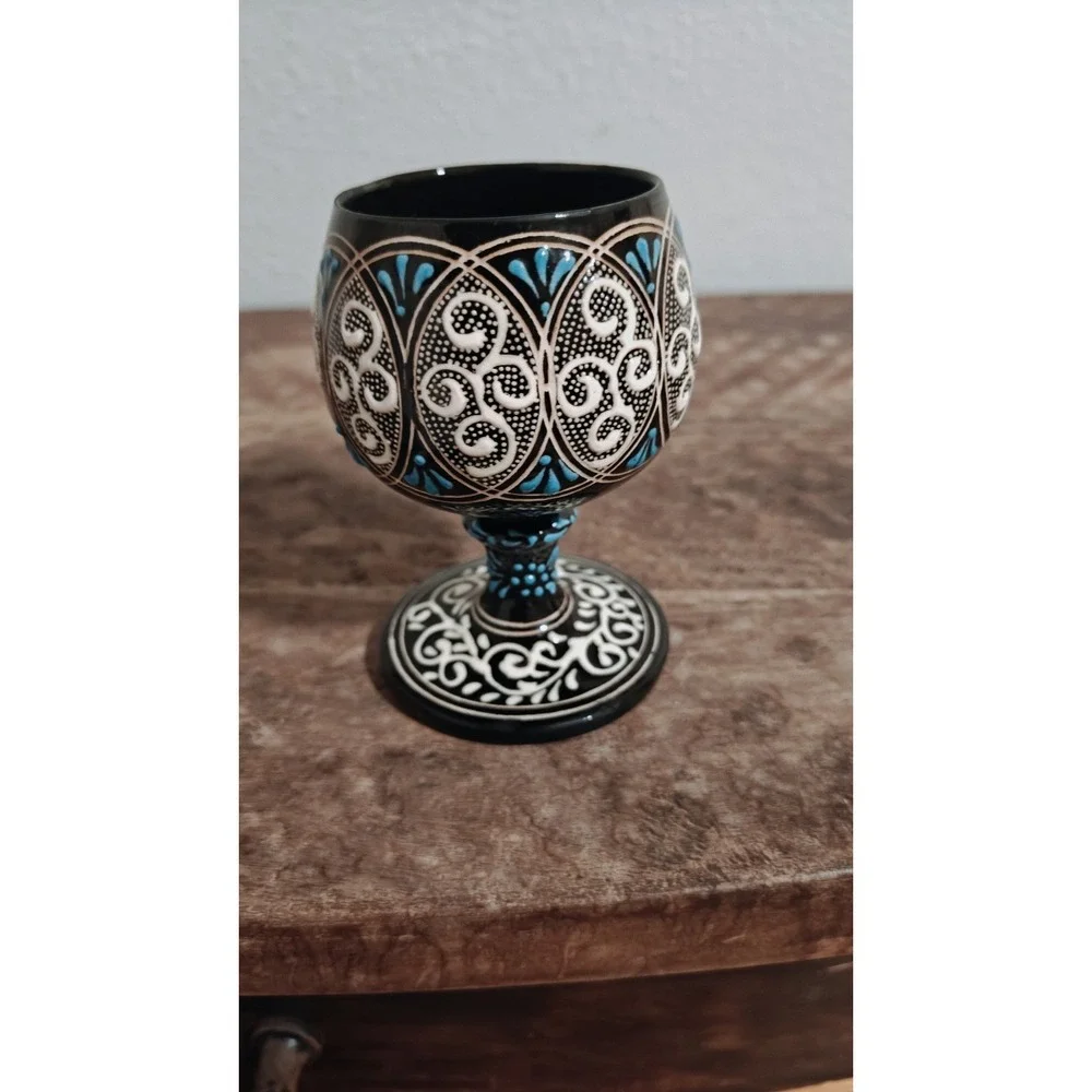 Vintage‎ Turkish Hitti Style Goblet Signed